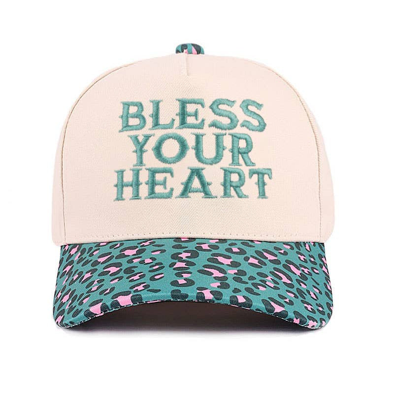 Bless Your Heart Two Tone Canvas Cotton Cap