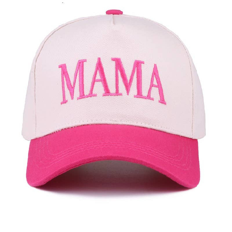 Mama Two Tone Canvas Cotton Cap