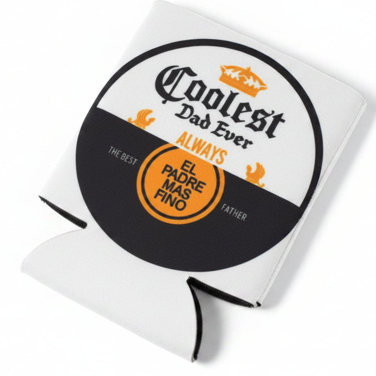 Packaged product with 'Coolest Dad Ever' text and graphics on a black background
