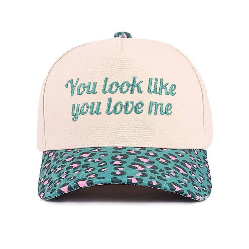 You Look Like You Love Me Two Tone Canvas Cotton Cap