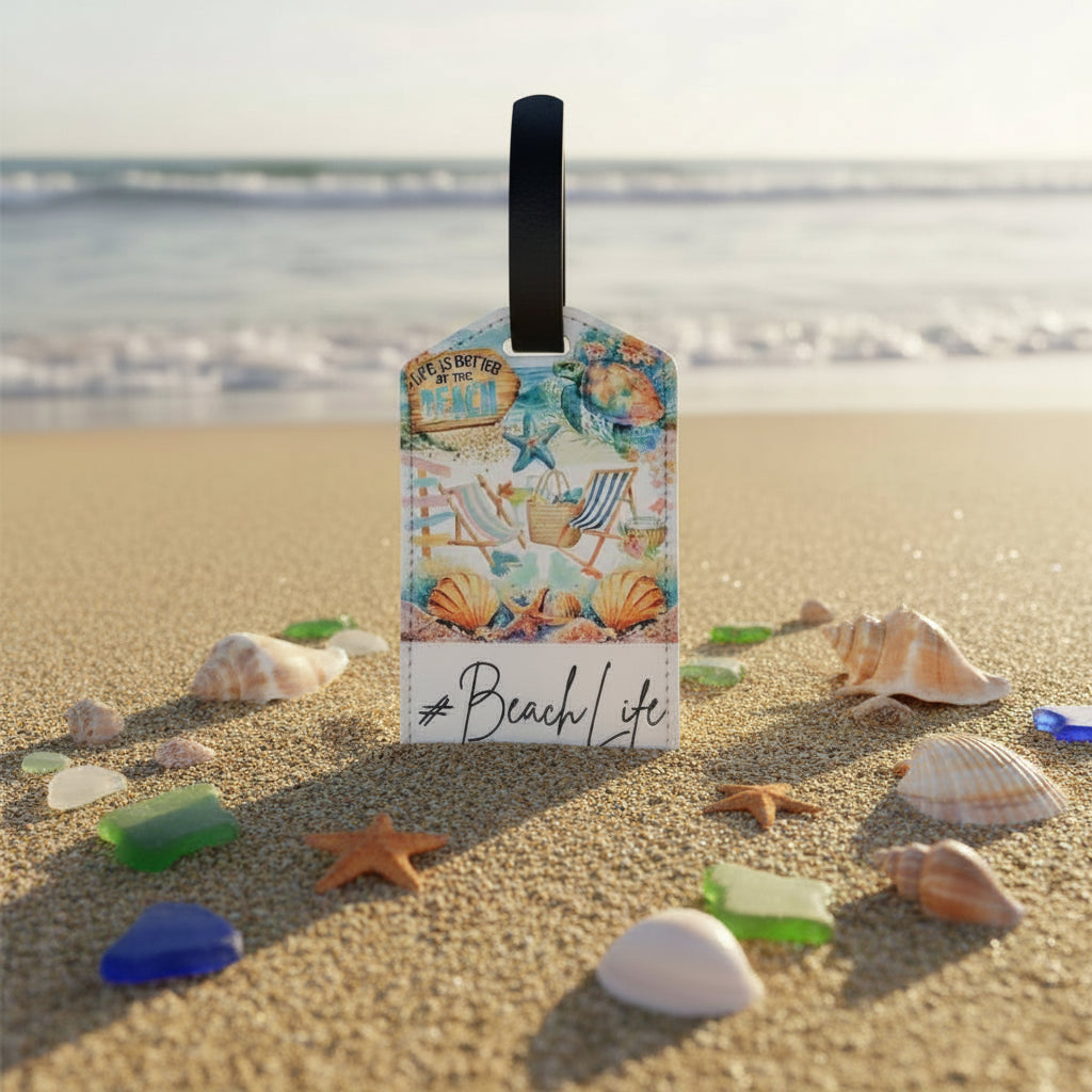 Luggage Tag #Beach Life