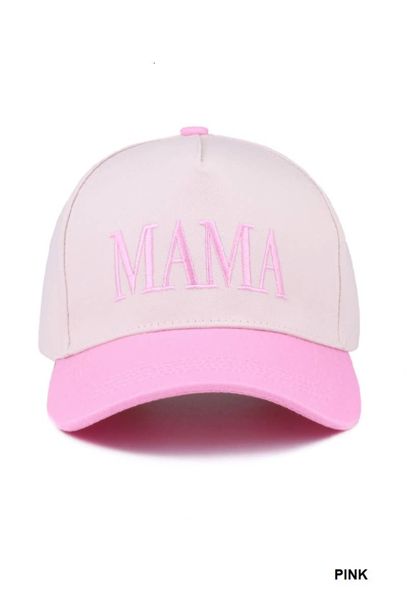 Mama Two Tone Canvas Cotton Cap