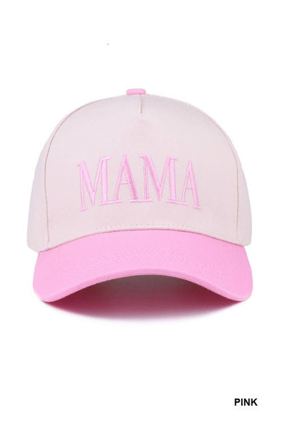 Mama Two Tone Canvas Cotton Cap
