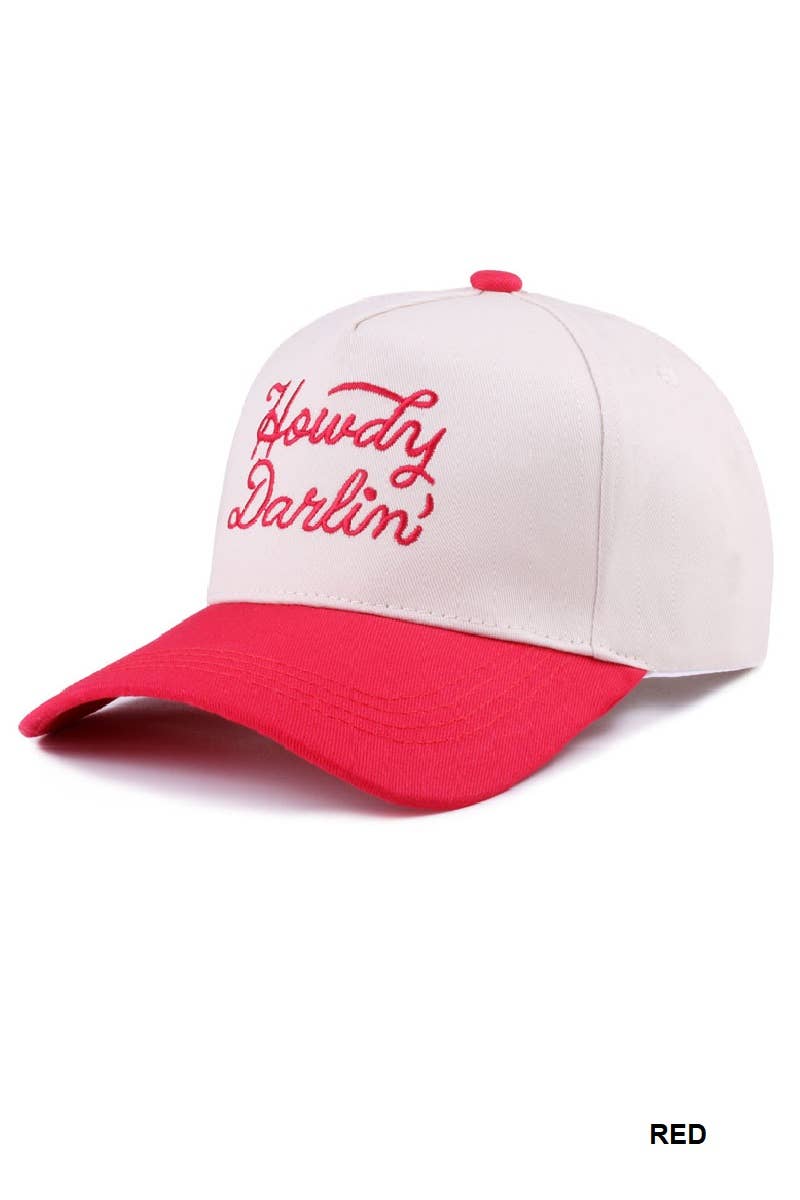 Howdy Darlin' Two Tone Canvas Cotton Cap