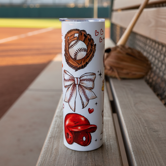 20 oz. Skinny Tumbler – Baseball Lifestyle