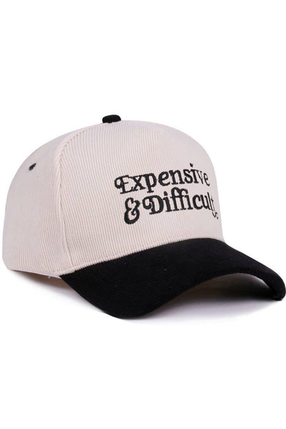 Expensive & Difficult Two Tone Corduroy Cap
