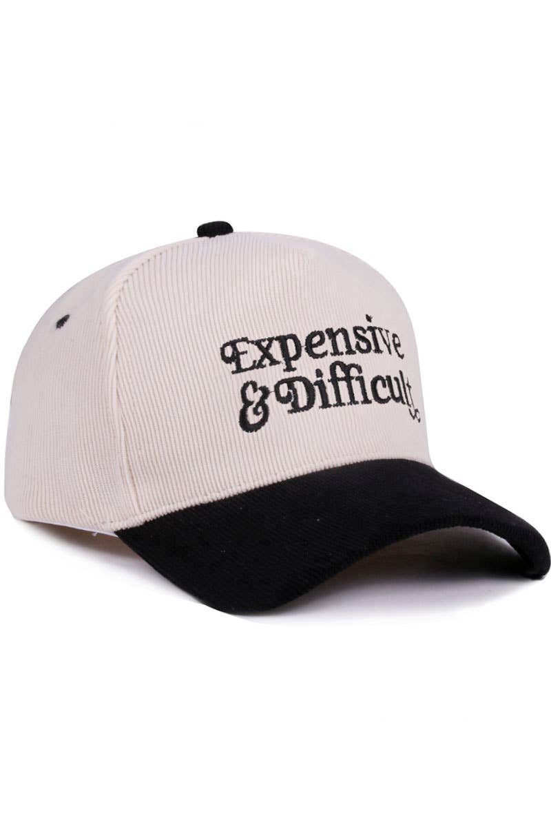 Expensive & Difficult Two Tone Corduroy Cap