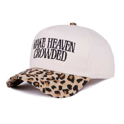 Make Heaven Crowded Two Tone Canvas Cotton Cap