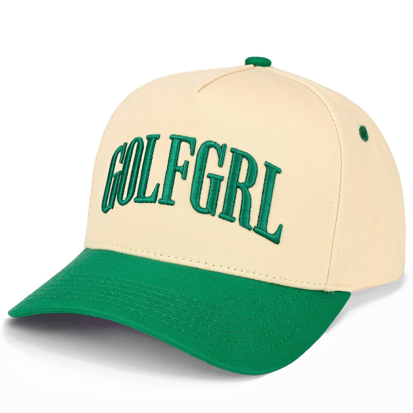 Hat GOLFGRL Embroidered on Two Tone Trucker Hat CC Brand