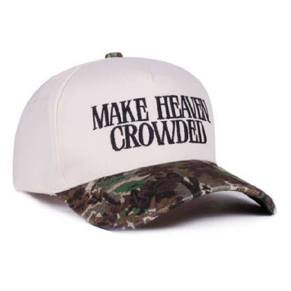 Make Heaven Crowded Two Tone Canvas Cotton Cap
