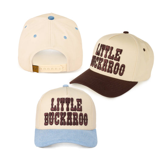 Hat KIDS size LITTLE BUCKAROO Embroidered CC Brand Snapback Cap