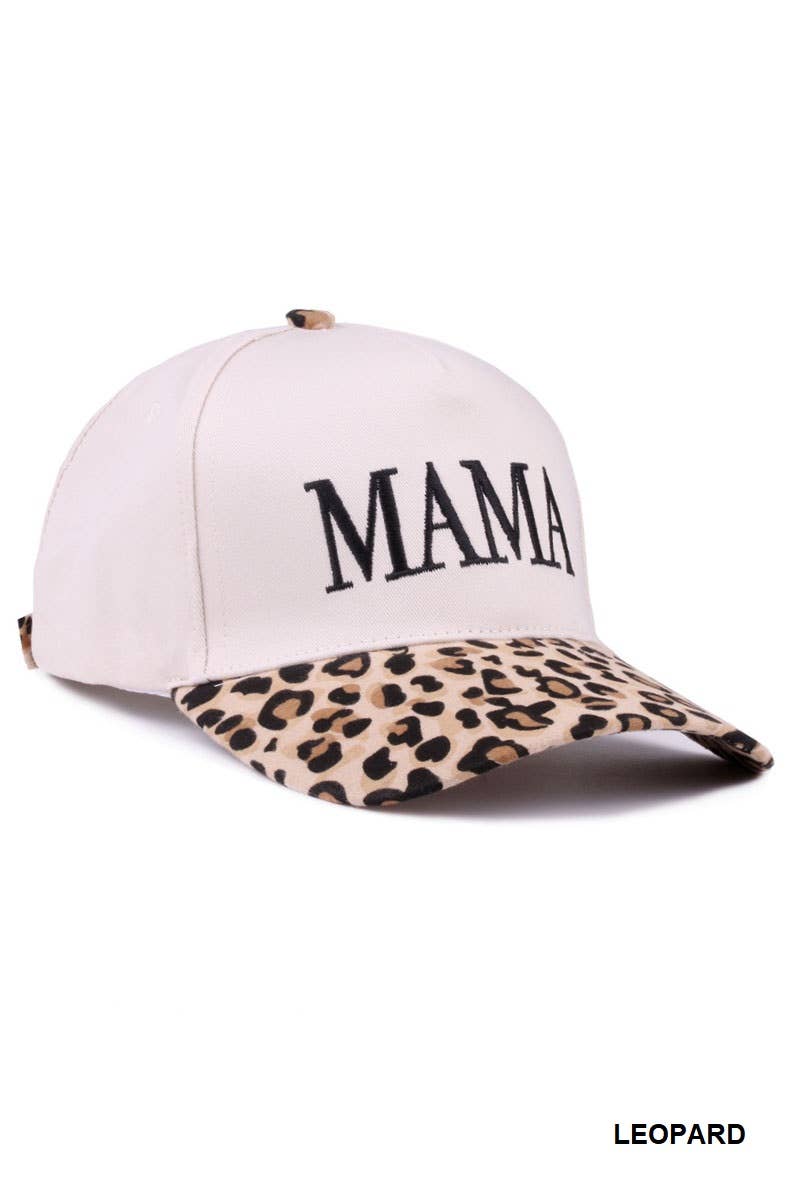 Mama Two Tone Canvas Cotton Cap