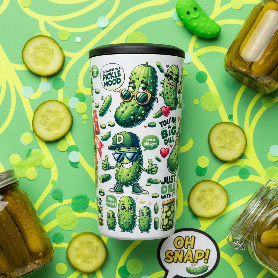 4-in-1 Can Cooler, Pickle Humor - Lifestyle