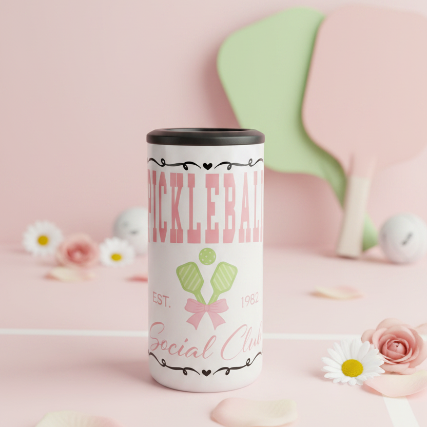 4-in-1 Can Cooler, Pickleball Social Club – Lifestyle
