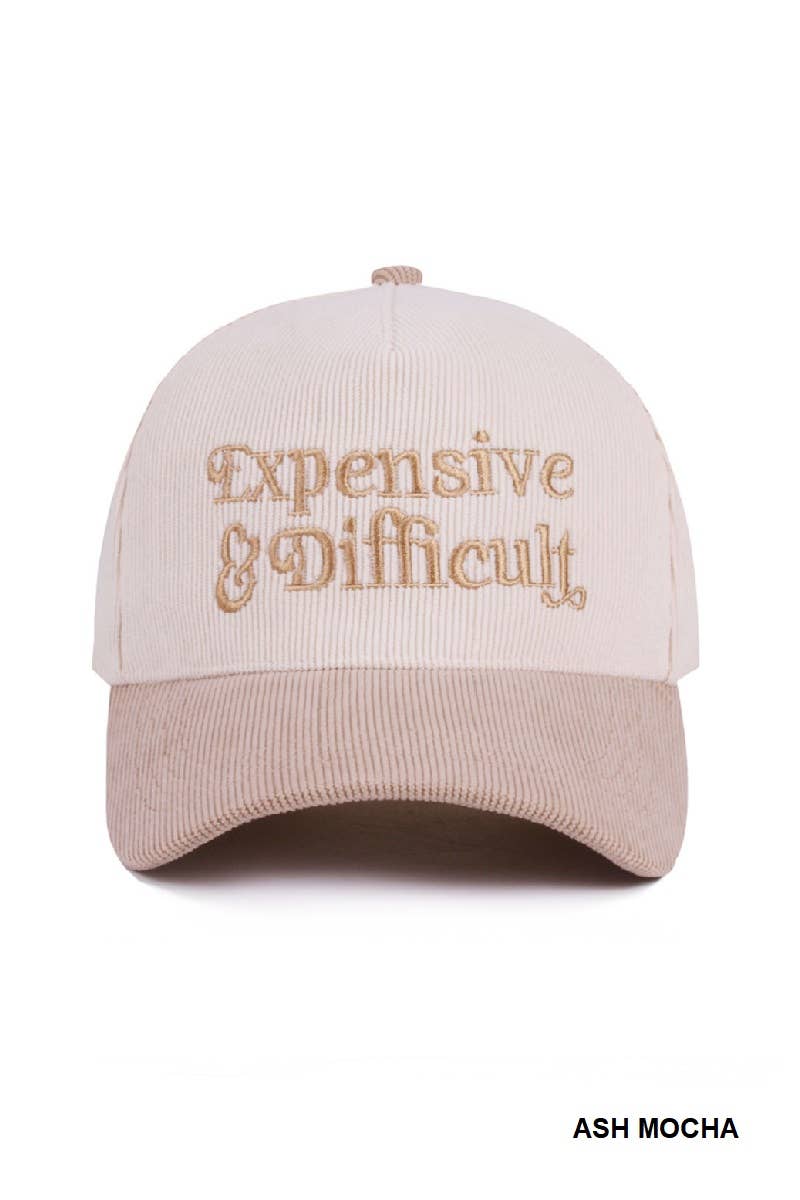Expensive & Difficult Two Tone Corduroy Cap