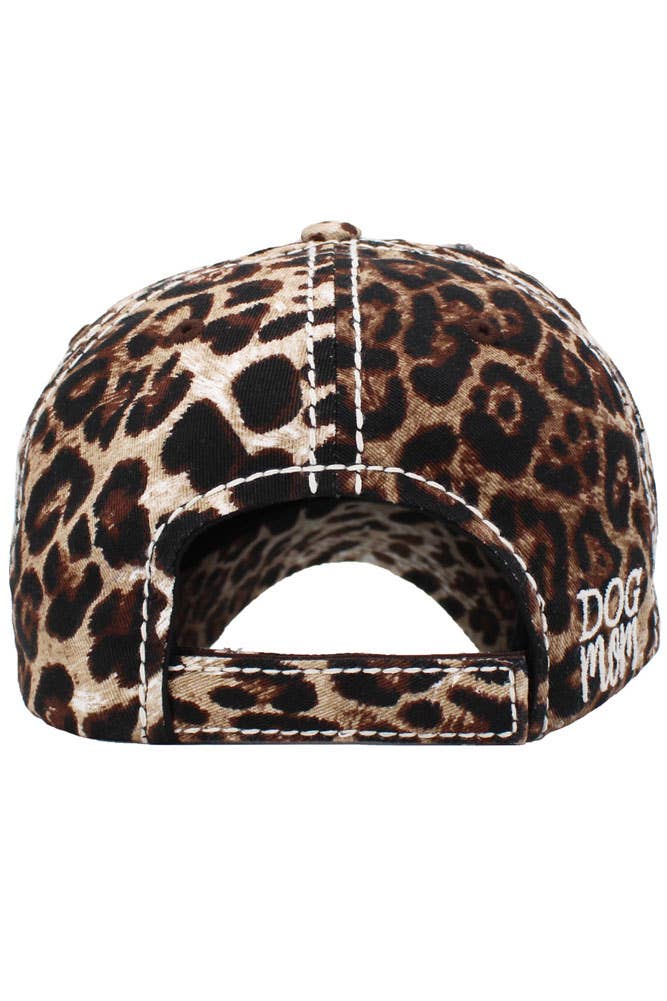 DOG MOM Patch Vintage Distressed Baseball Cap