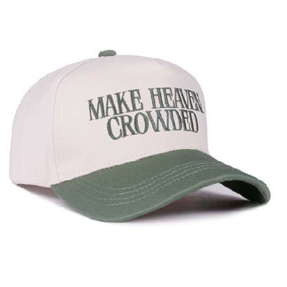 Make Heaven Crowded Two Tone Canvas Cotton Cap