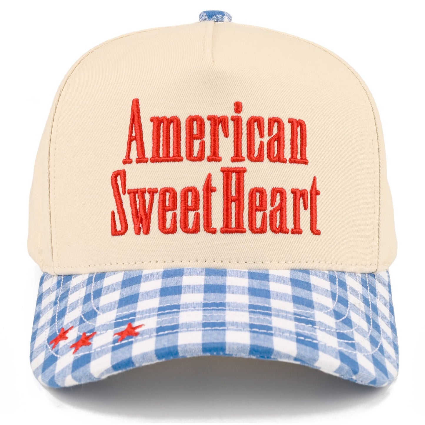 Hat AMERICAN SWEETHEART Embroidered on Two Tone Trucker Hat CC brand