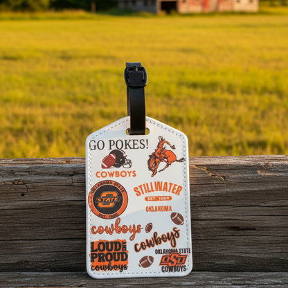 Luggage Tag Cowboy Collage