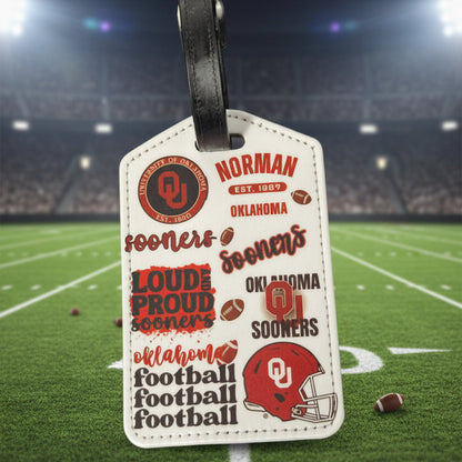 Luggage Tag Sooner Collage
