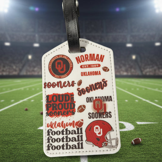 Luggage Tag Sooner Collage