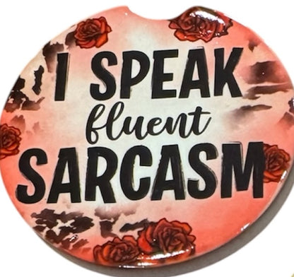 Car Coaster ceramic Sarcasm Collection, 5 options