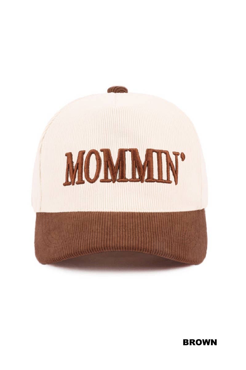 Mommin' Two Tone Corduroy Cap
