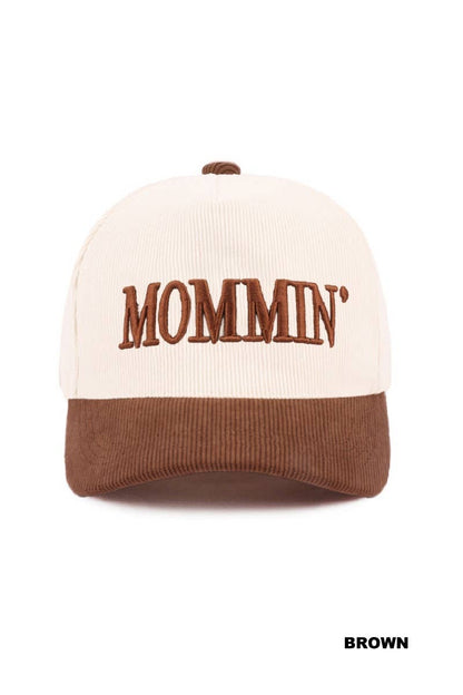 Mommin' Two Tone Corduroy Cap