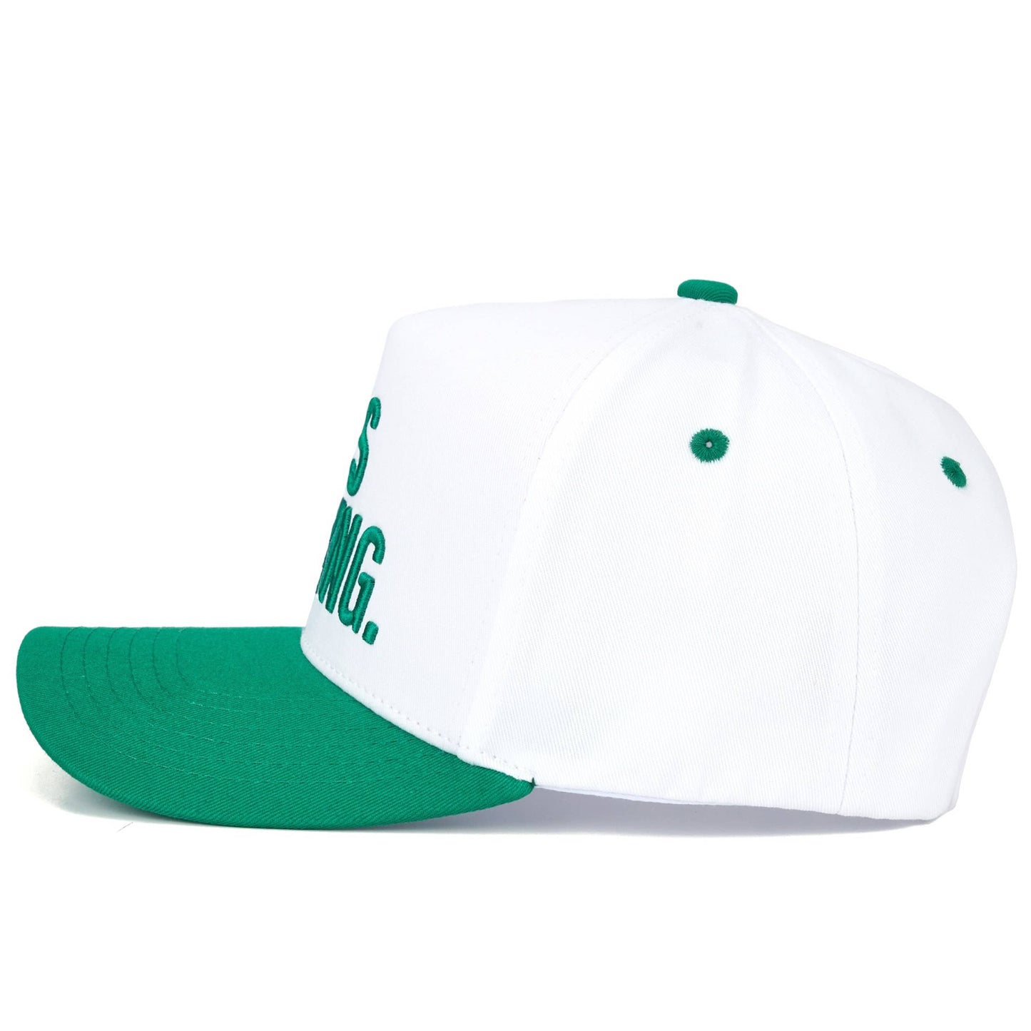 Hat HE'S GOLFING Embroidered on Two Tone Trucker Hat CC Brand