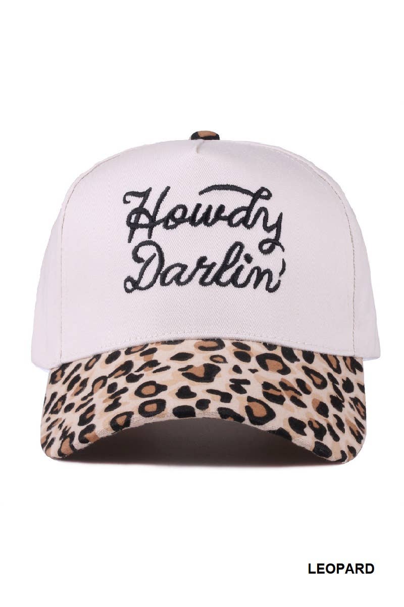 Howdy Darlin' Two Tone Canvas Cotton Cap