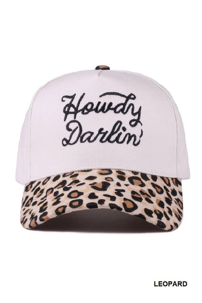 Howdy Darlin' Two Tone Canvas Cotton Cap