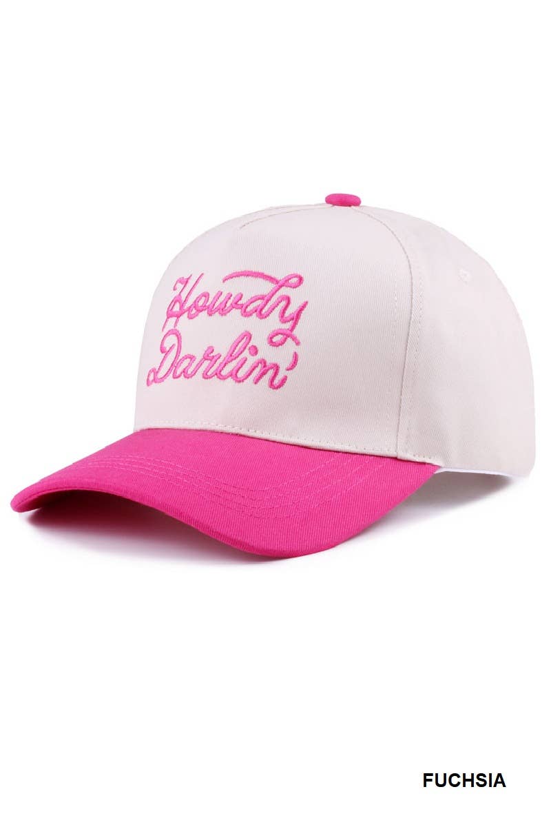 Howdy Darlin' Two Tone Canvas Cotton Cap