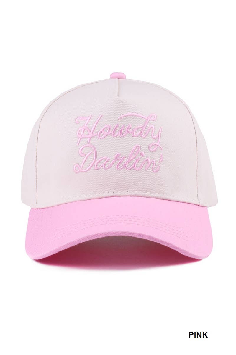 Howdy Darlin' Two Tone Canvas Cotton Cap