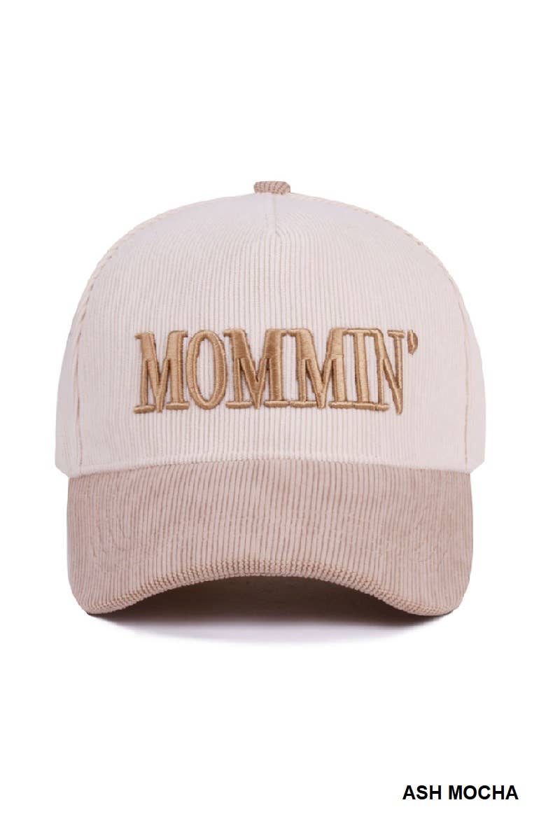 Mommin' Two Tone Corduroy Cap