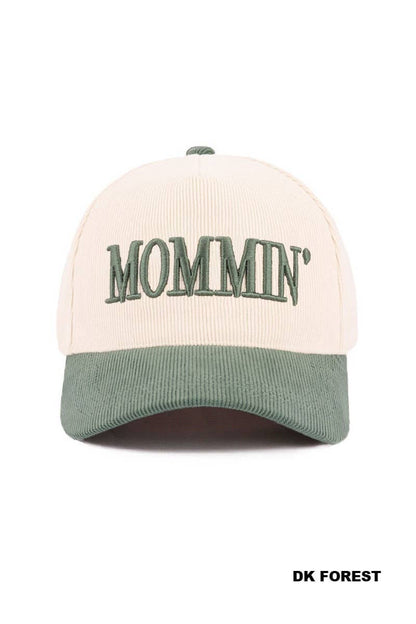 Mommin' Two Tone Corduroy Cap