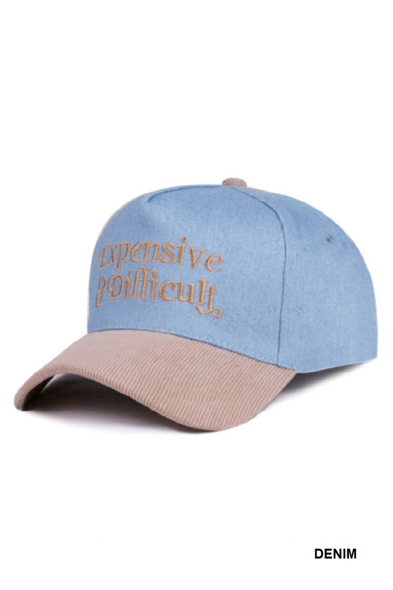 Expensive & Difficult Two Tone Corduroy Cap