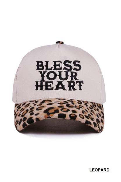 Bless Your Heart Two Tone Canvas Cotton Cap