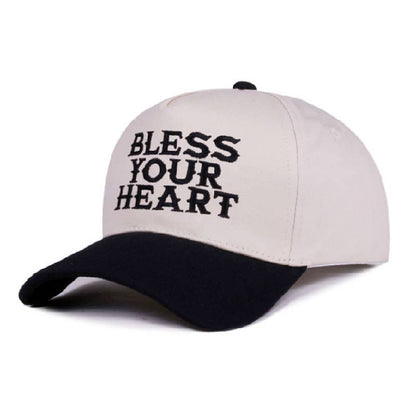 Bless Your Heart Two Tone Canvas Cotton Cap