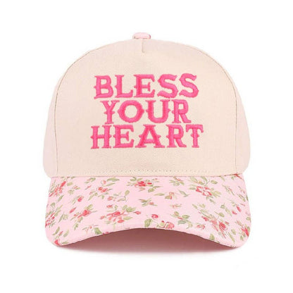 Bless Your Heart Two Tone Canvas Cotton Cap