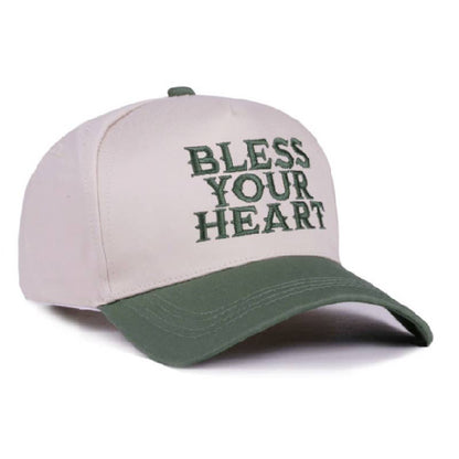 Bless Your Heart Two Tone Canvas Cotton Cap