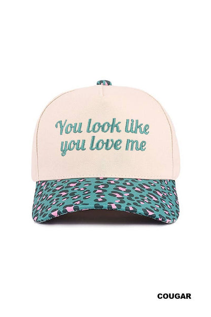 You Look Like You Love Me Two Tone Canvas Cotton Cap