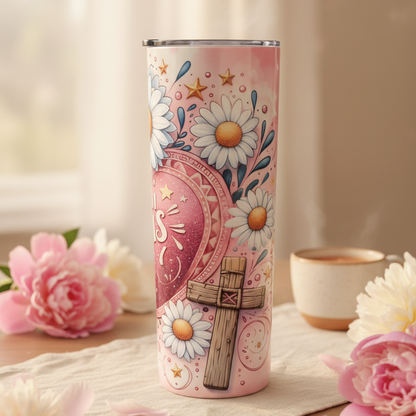 Jesus Fills My Cup Tumbler - Lifestyle 3