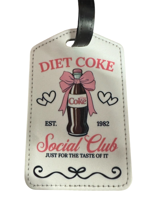 Luggage Tag Diet Coke Social Club